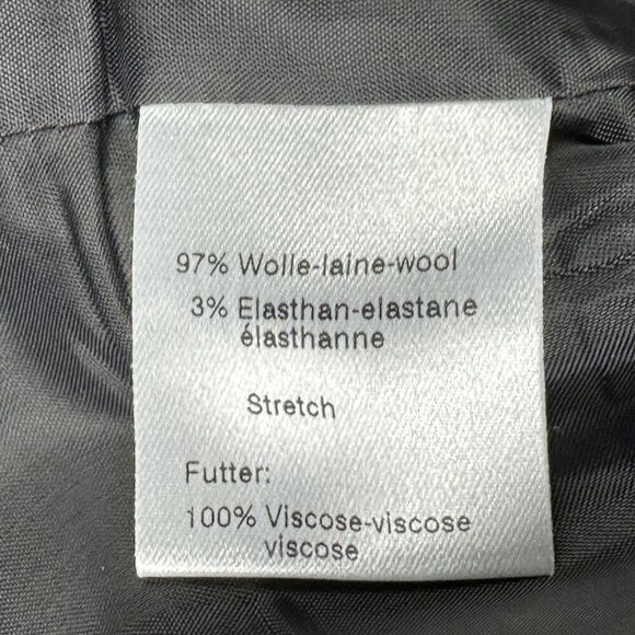 Akris Blazer Jacket Womens 10 Wool Blend Stretch Hidden Button Career Office NEW - Picture 13 of 14
